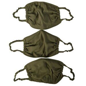 A New Day Womens Face Mask Washable 3 Pack Adult Size Reusable Olive Green NEW